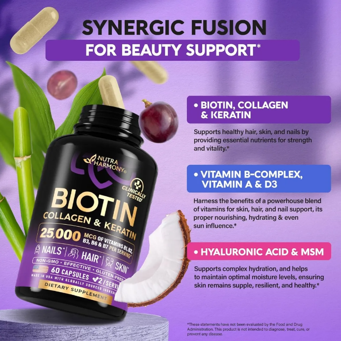 NUTRA HARMONY BIOTIN COLLAGEN & KERATIN